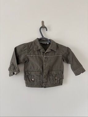 Mexx Kids Olive Green Utility Jacket Size 18m